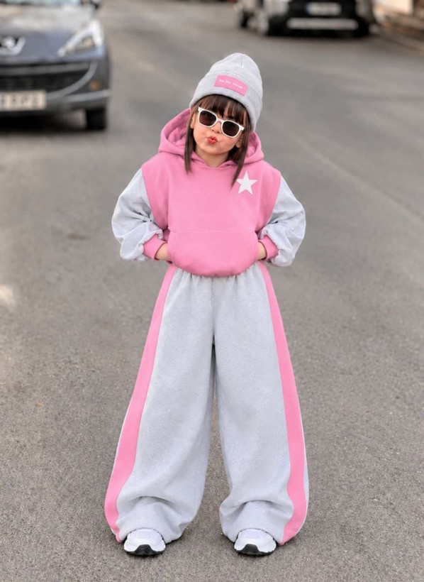 ست دوتیکه هودی و شلوار طرح ستاره